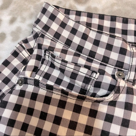 EXPRESS | Gingham High Rise Shortie Size 4 - Picture 5 of 8